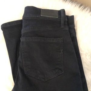Express Black mid-rise bootcut jeans